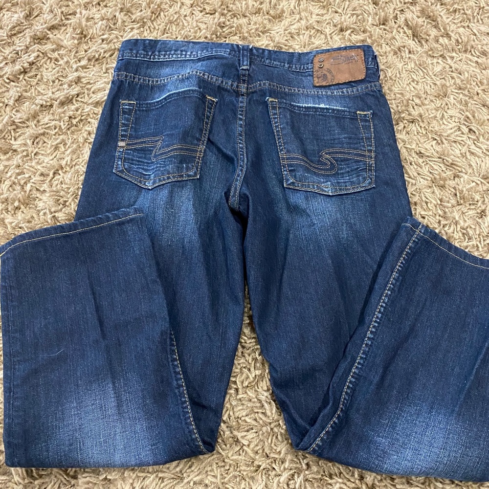 Men’s silver jeans